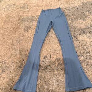 Blue Flared Leggings